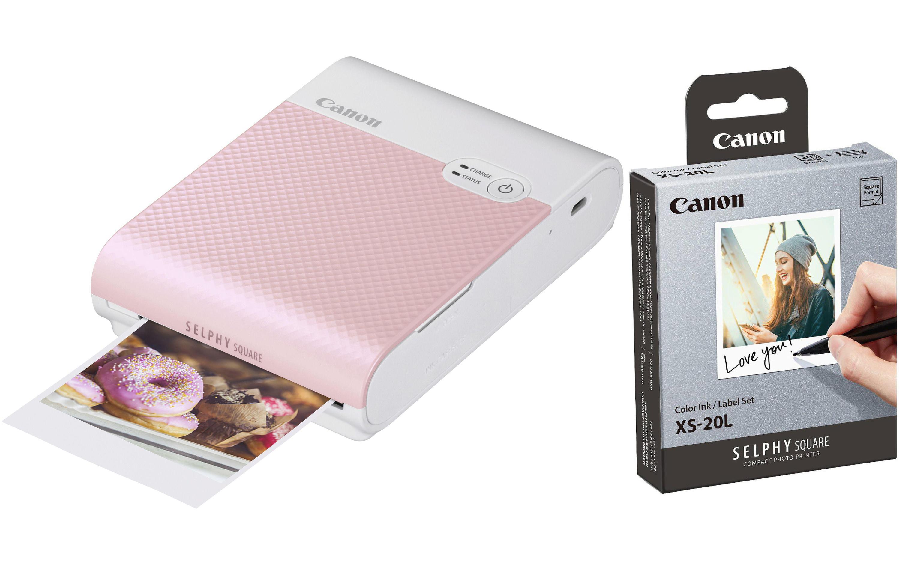 Canon Fotodrucker SELPHY Square QX10 KIT Pink
