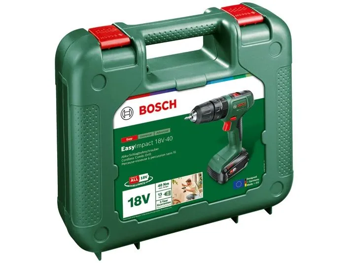 Bosch Akku-Schlagbohrmaschine EasyImpact 18 V-40 1 x Akku, 2.0Ah