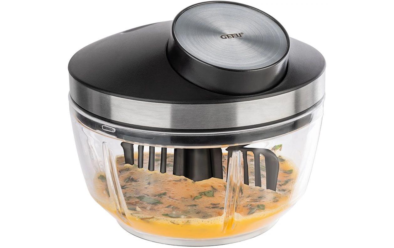 GEFU Hacker Zizo 450 ml, Transparent/Schwarz/Silber