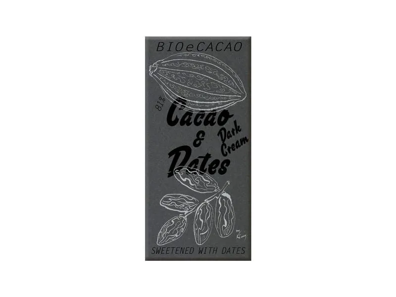 BioeCacao Dattelschokolade Dark Cream 81% 90 g BioeCacao Dattelschokolade Dark Cream 81% 90 g