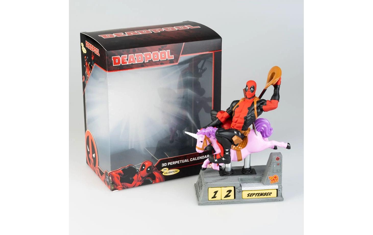 Grupo Erik Deadpool 3D Ewiger Kalender Mehrfarbig