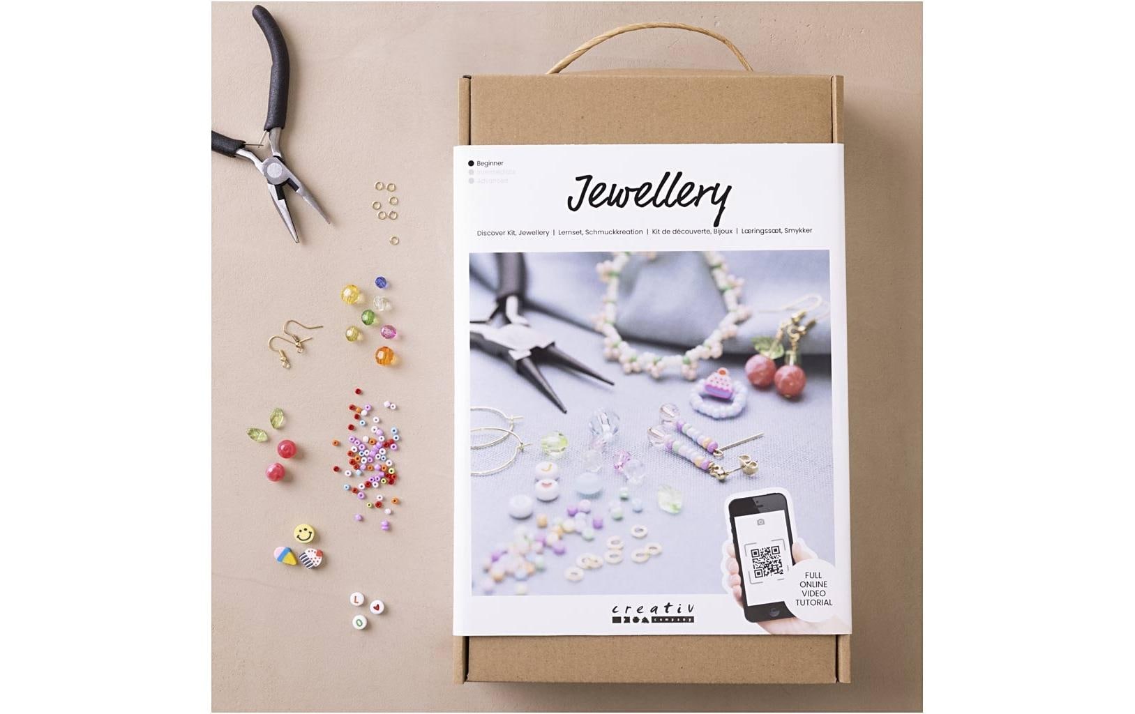 Creativ Company Schmuck Bastelset DIY Kit Leuchtende Farben