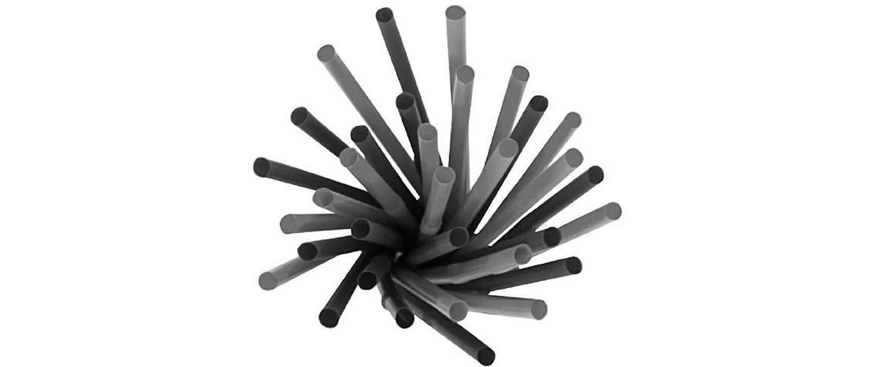 Weita Strohhalm 150 Stück, Schwarz