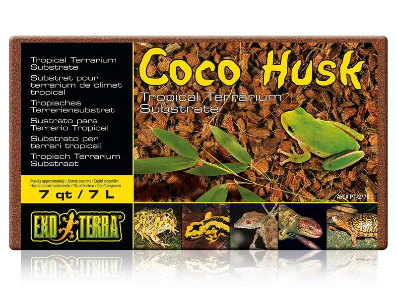 Exo Terra Bodensubstrat Coco Husk – Brick, 7 l