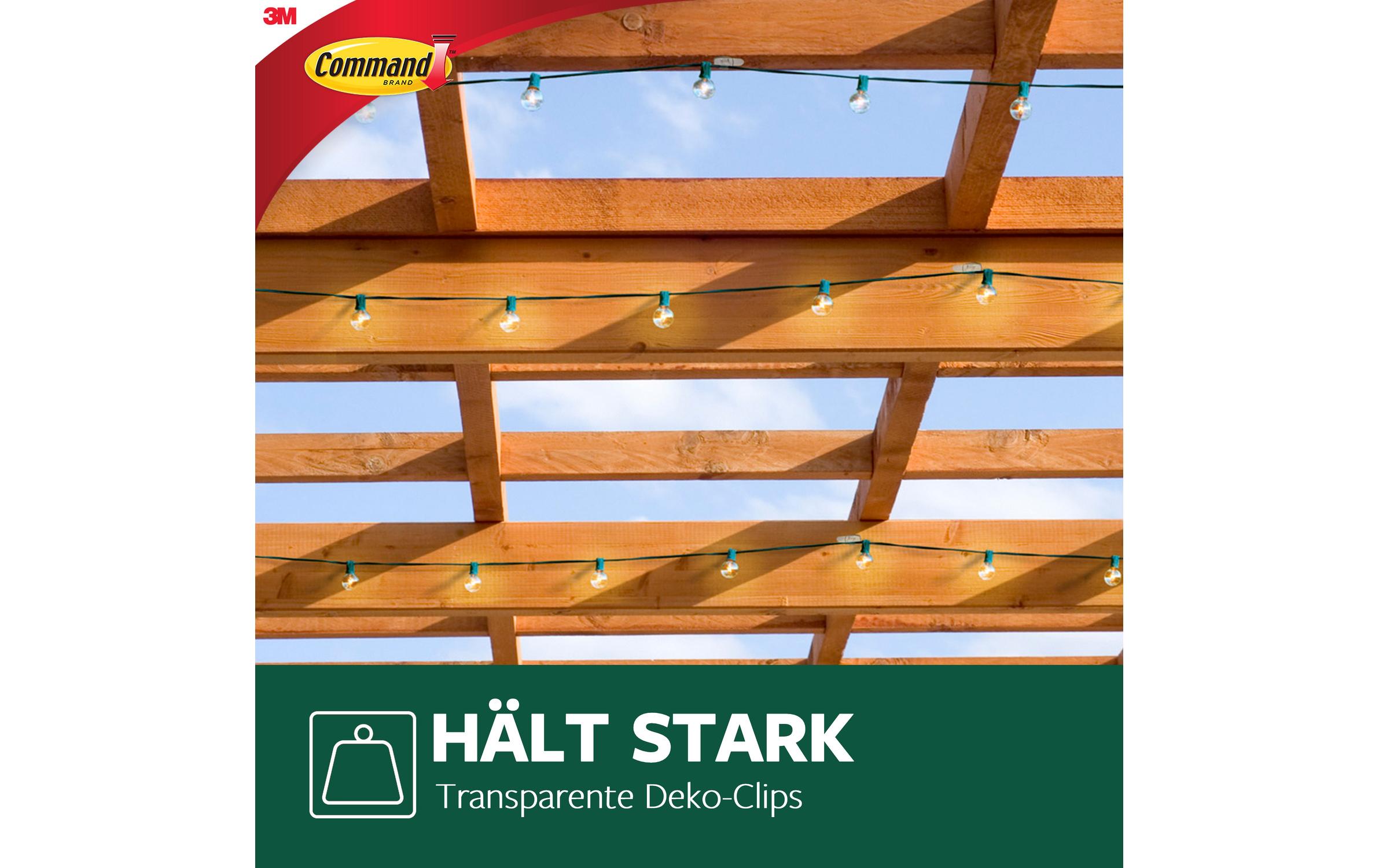 Command Haken Command Outdoor Transparent, 8 Haken