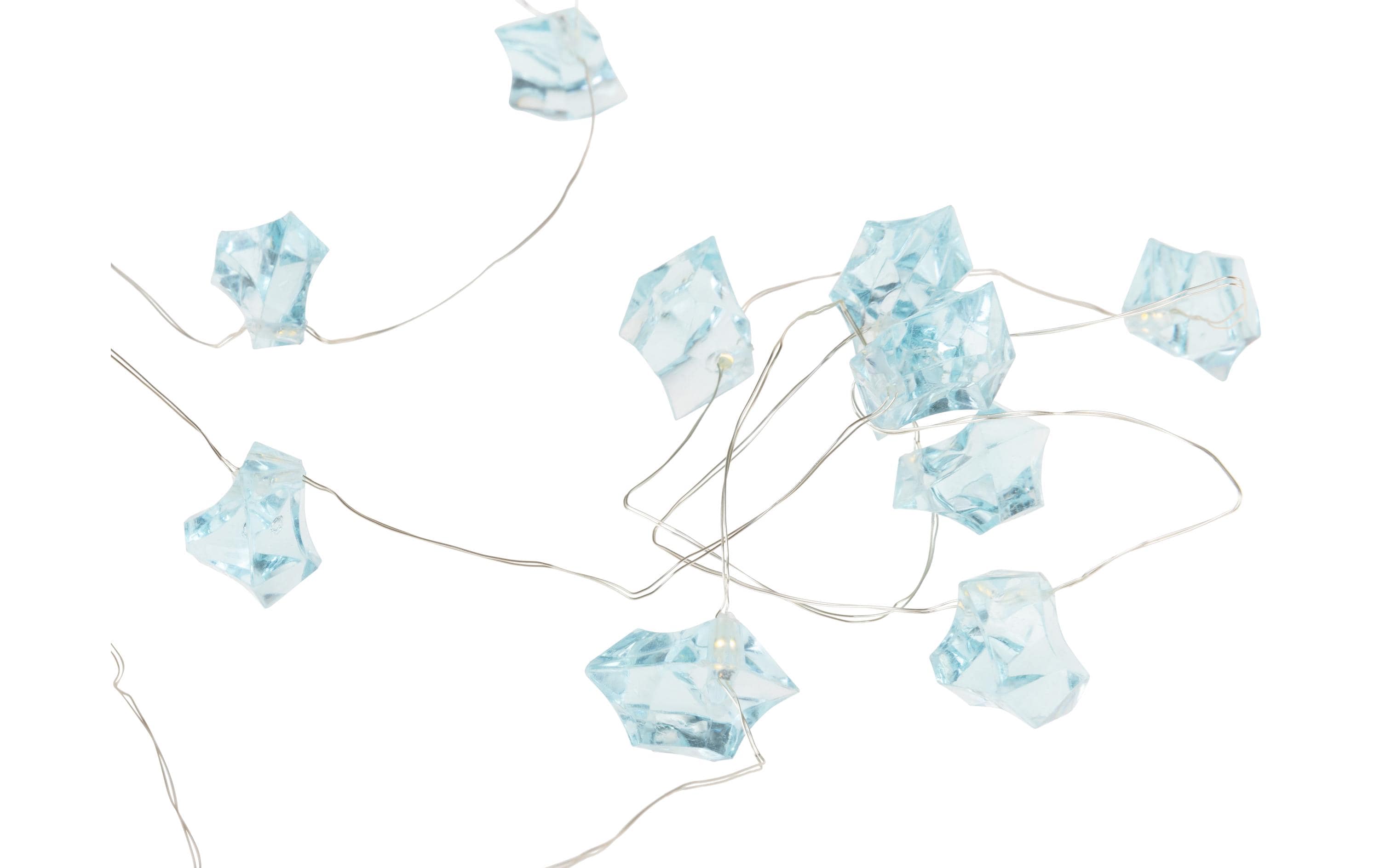 COCON Lichterkette LED Glitzersteine, Blau, 1.9 m