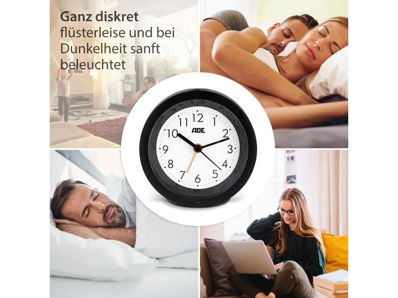 ADE Klassischer Wecker mit Nachtlicht-Sensor ADE Klassischer Wecker mit Nachtlicht-Sensor