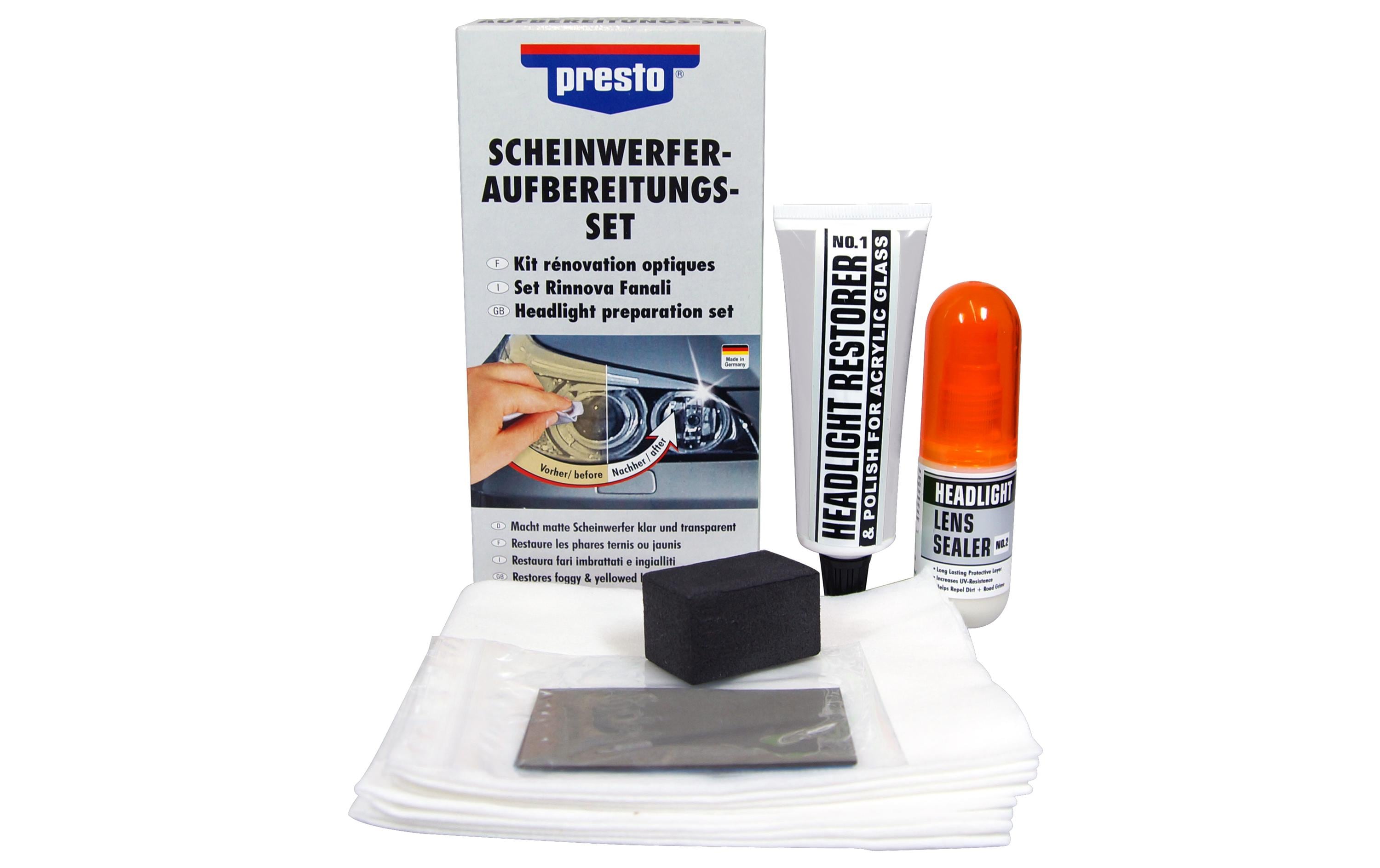 Presto Reparaturset Scheinwerfer Aufbereitung