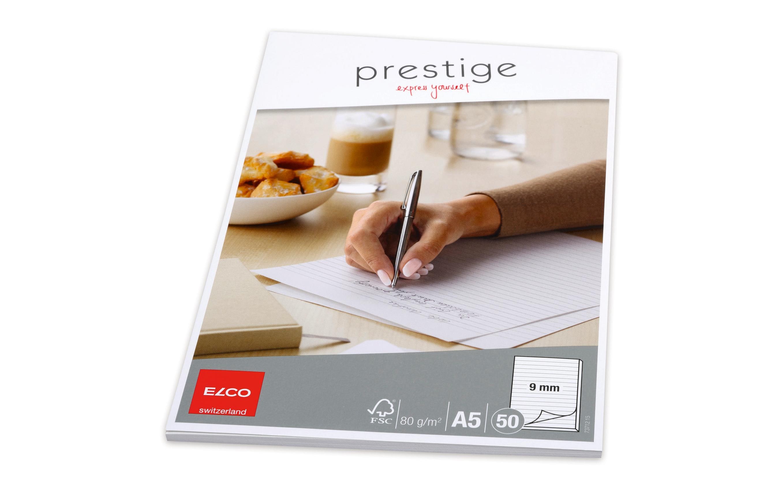 ELCO Notizblock Prestige A5, Liniert, 50 Blatt ELCO Notizblock Prestige A5, Liniert, 50 Blatt