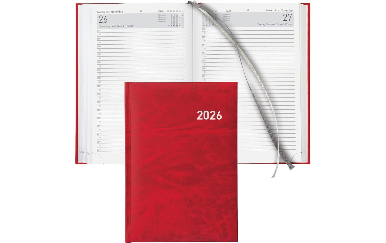 Biella Geschäftsagenda Executive Rot, 14.5 x 20.5 cm Biella Geschäftsagenda Executive Rot, 14.5 x 20.5 cm