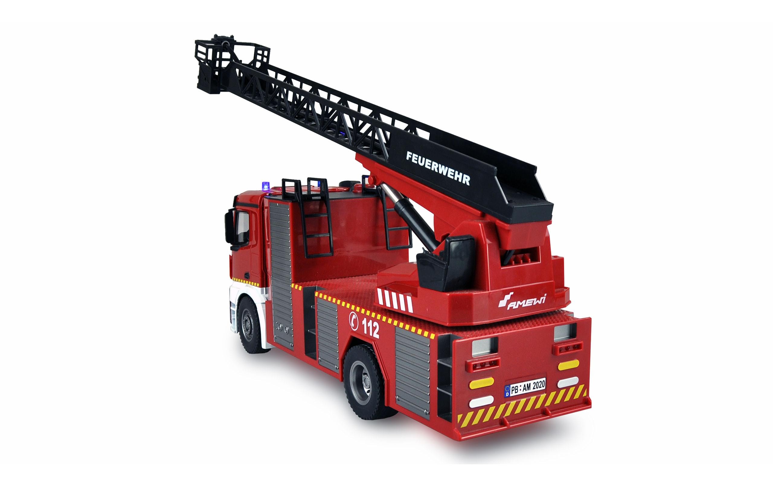 Amewi Mercedes Benz Arocs Feuerwehr Drehleiter RTR, 1:18 Amewi Mercedes Benz Arocs Feuerwehr Drehleiter RTR, 1:18