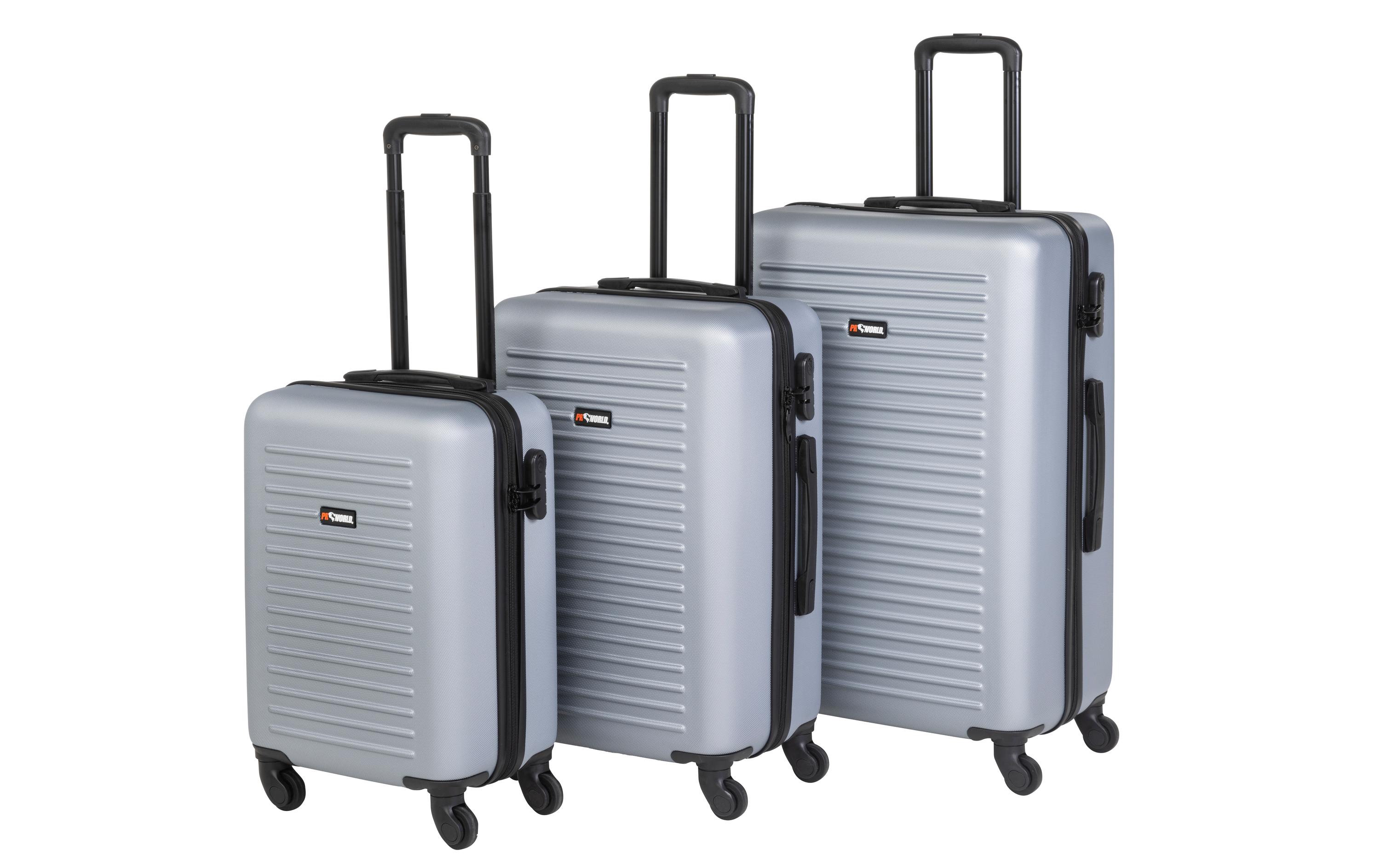 FTM Reisekofferset World Superb 3-teilig, Silbergrau FTM Reisekofferset World Superb 3-teilig, Silbergrau