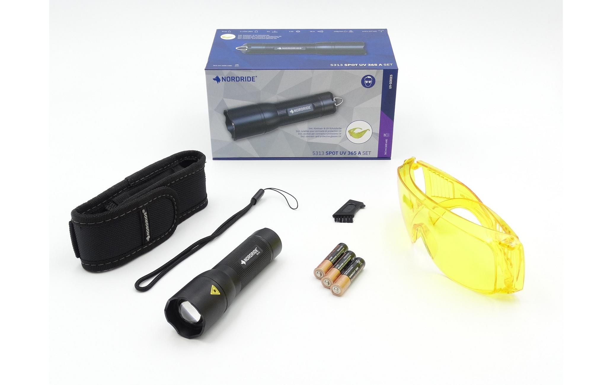 Nordride Taschenlampe Spot UV 365 A Set, IP65