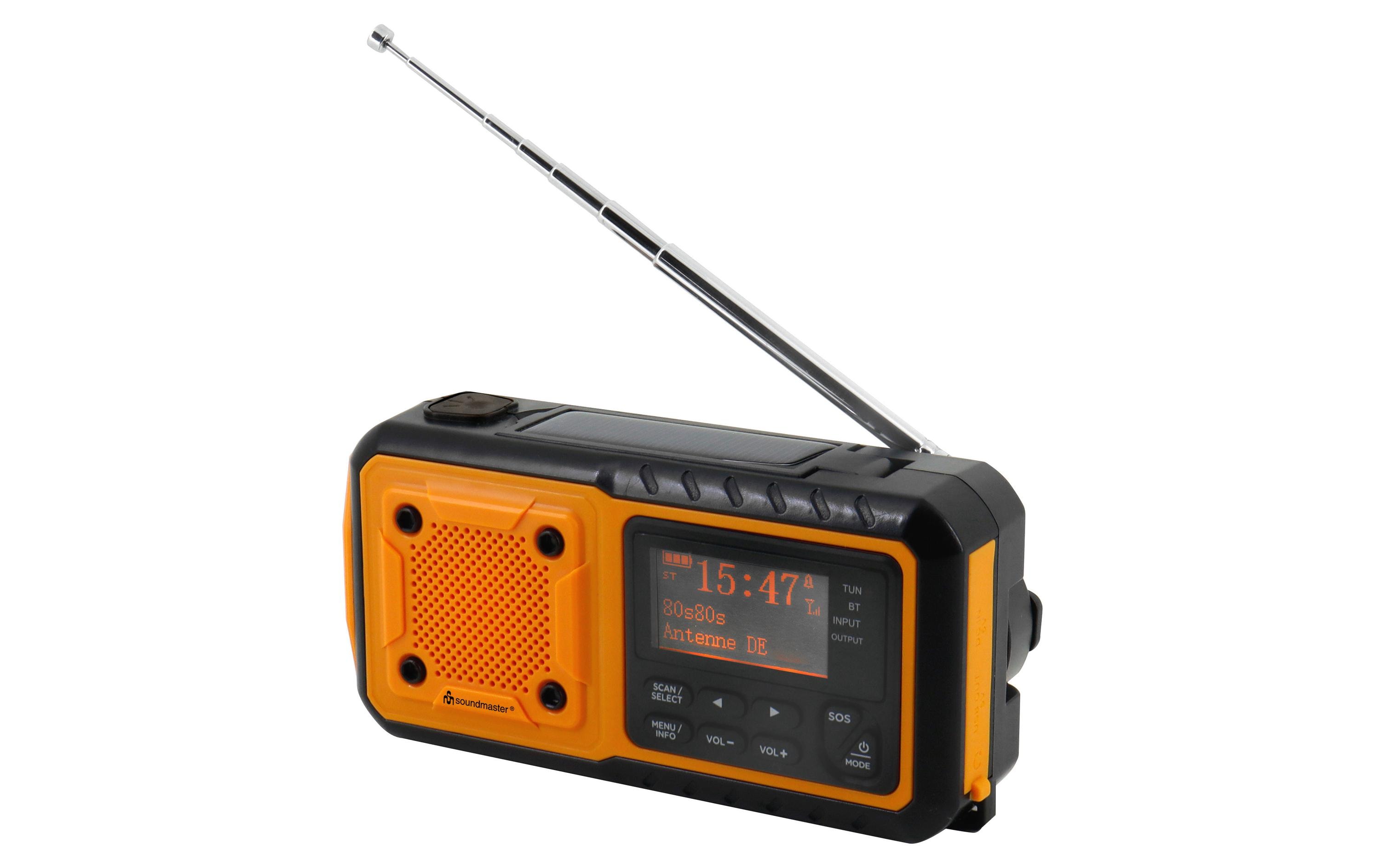 soundmaster DAB+ Radio DAB112OR Orange/Schwarz