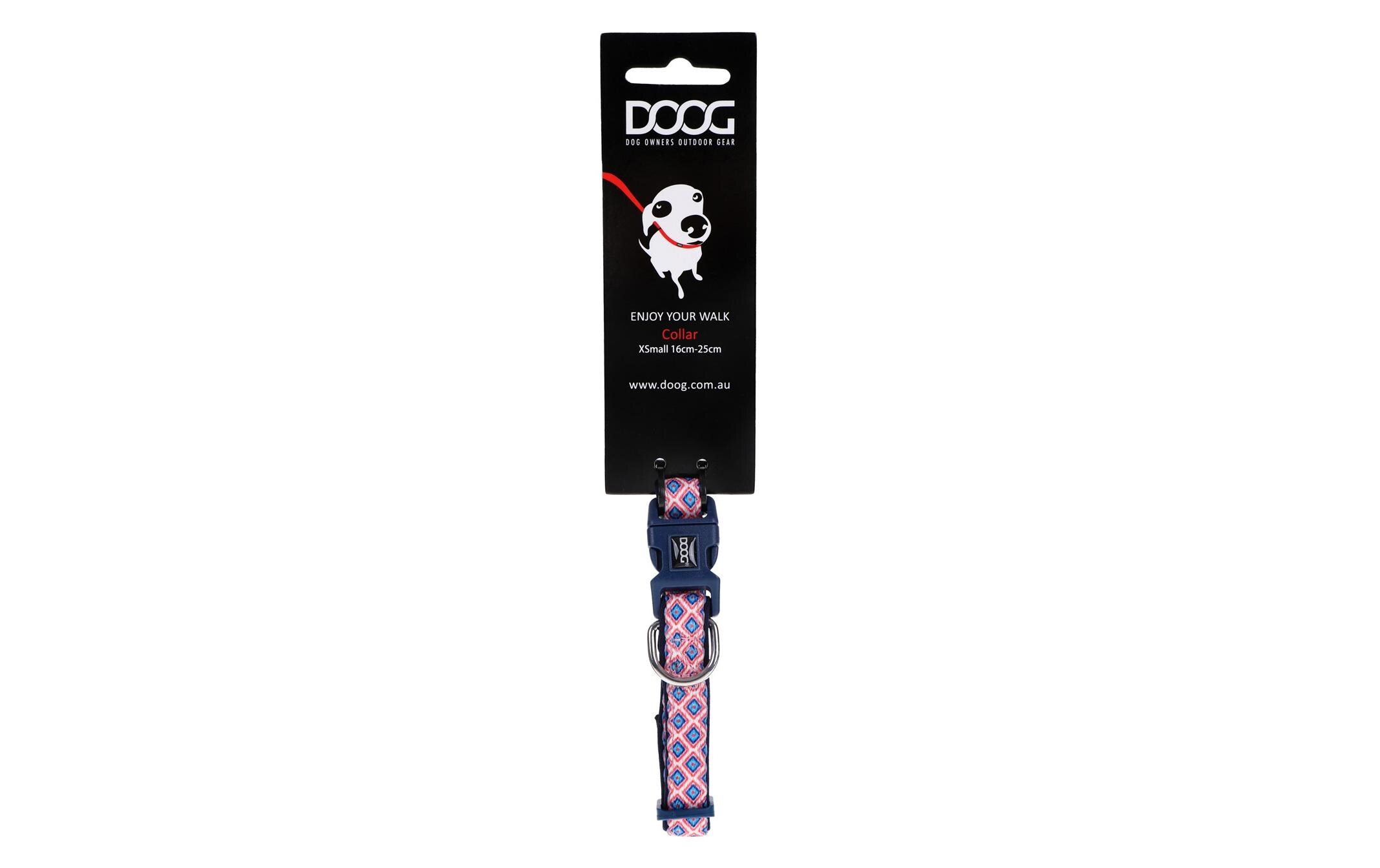 Doog Halsband Gromit L Blau / Weiss / Rot Doog Halsband Gromit L Blau / Weiss / Rot