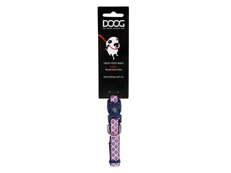 Doog Halsband Gromit S Blau / Weiss / Rot Doog Halsband Gromit S Blau / Weiss / Rot