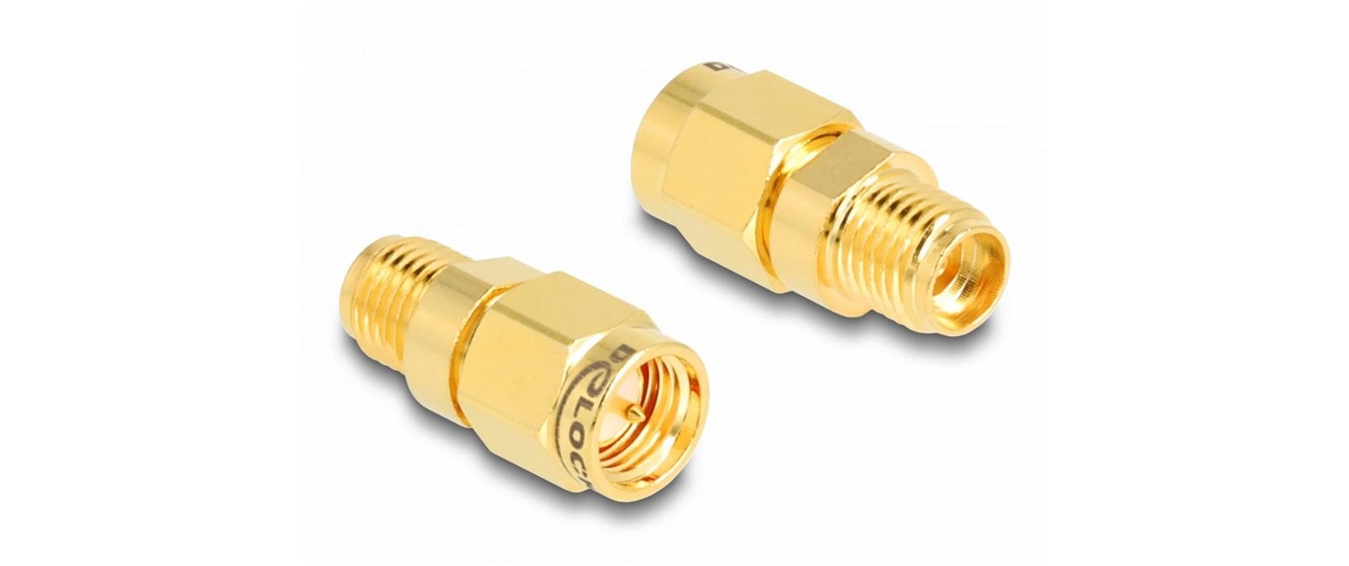 Delock Antennenadapter C6801, SMA Stecker (m) - SMA Buchse (f) Delock Antennenadapter C6801, SMA Stecker (m) - SMA Buchse (f)