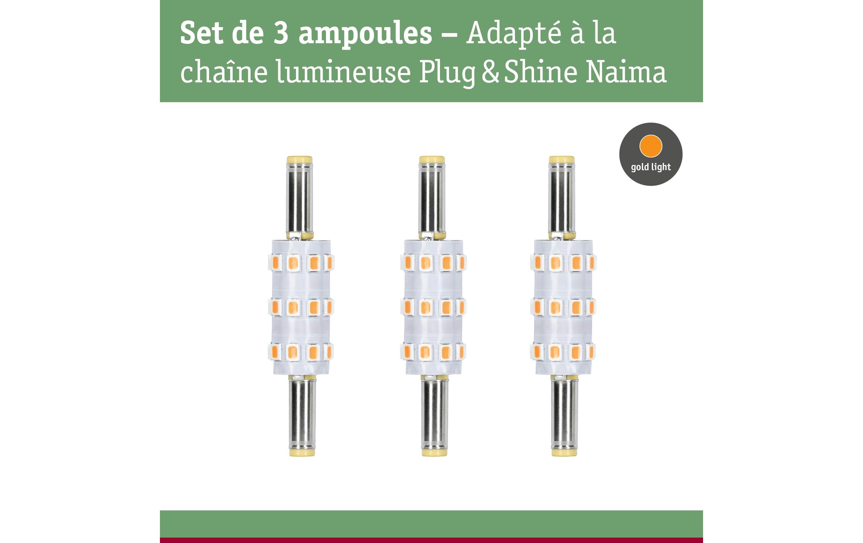 Paulmann Ersatzleuchtmittel Plug & Shine Naima 3er-Set Paulmann Ersatzleuchtmittel Plug & Shine Naima 3er-Set