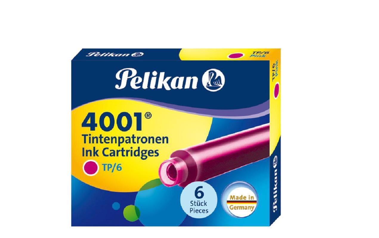 Pelikan Tintenpatrone 4001 Pink, 6 Stück