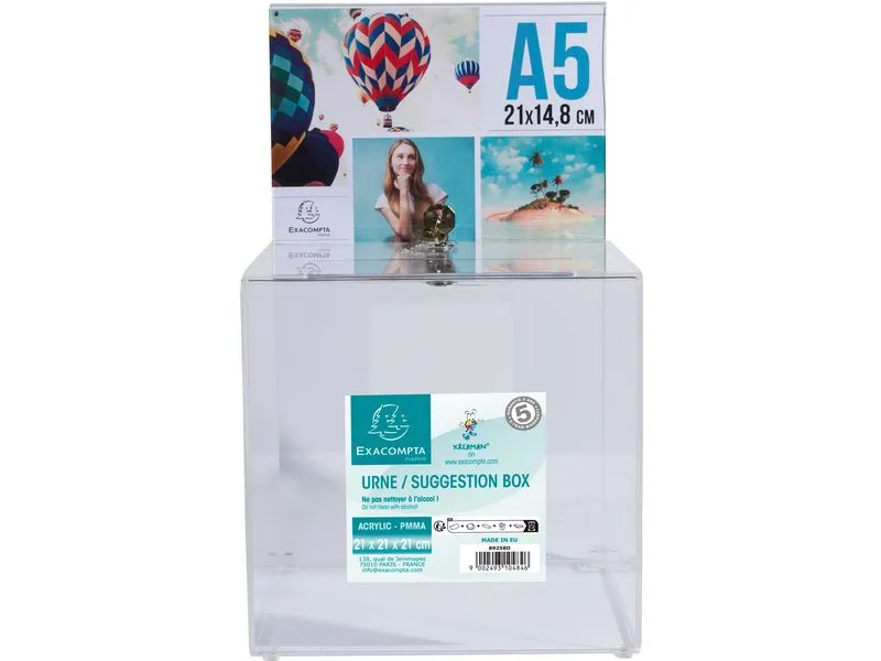 Exacompta Einwurfbox mit Kopfblende A5 Exacompta Einwurfbox mit Kopfblende A5