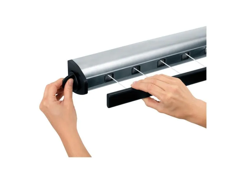 Brabantia Wandtrockner Pull-Out 4.4 m, Schwarz Brabantia Wandtrockner Pull-Out 4.4 m, Schwarz