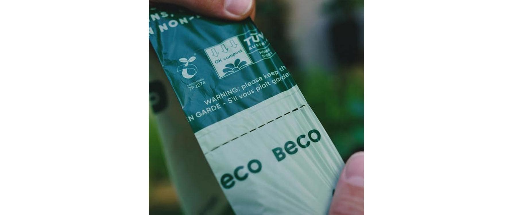 Beco Pets Hundekotbeutel kompostierbar, mit Henkel, 96 Stück