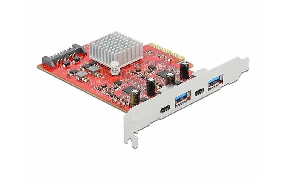Delock PCI-Express-Karte 89041 USB 3.1 Gen2 - 2x USB-A + 2x USB-C Delock PCI-Express-Karte 89041 USB 3.1 Gen2 - 2x USB-A + 2x USB-C