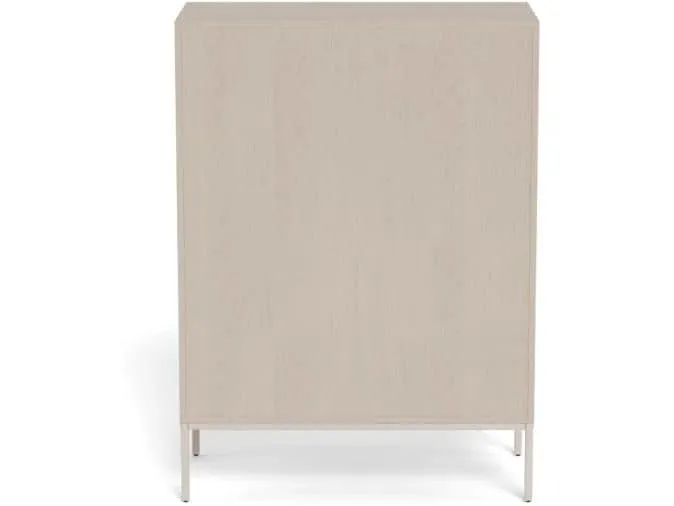 AC Design Kommode Palmdale 80 x 40 x 110 cm, Grau