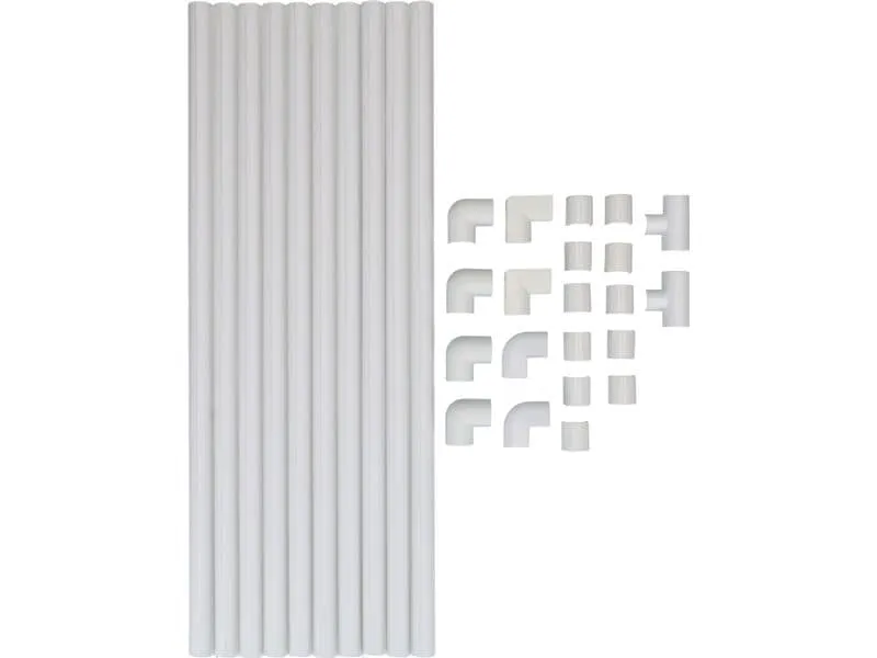 Max Hauri Kabelkanal 10 mm 10x 40 cm + 21 Zubehörteile – Weiss