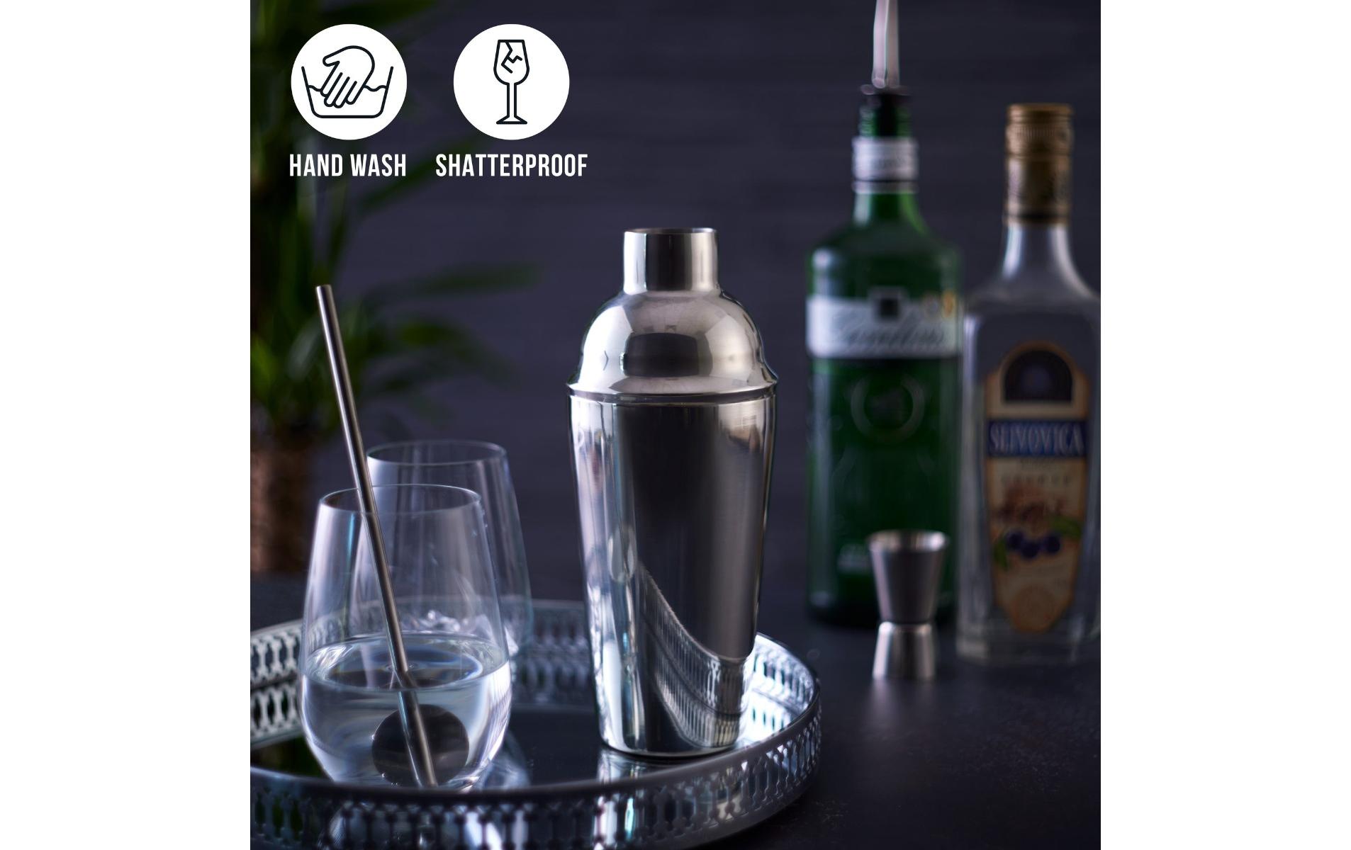Oak & Steel Cocktail-Set 10-teilig 0.6 l, Silber