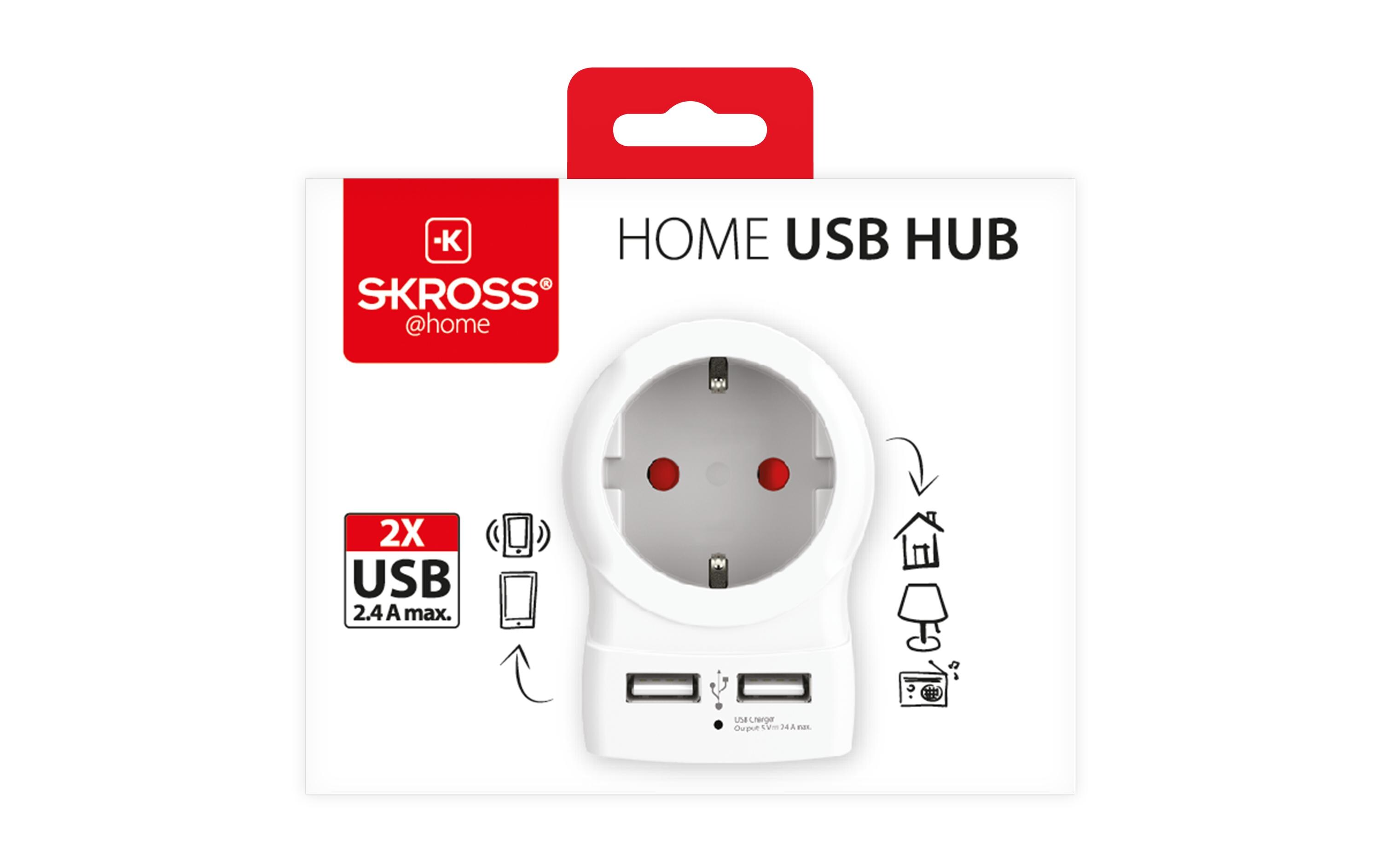 SKROSS Reiseadapter Country Europe / Europe, USB