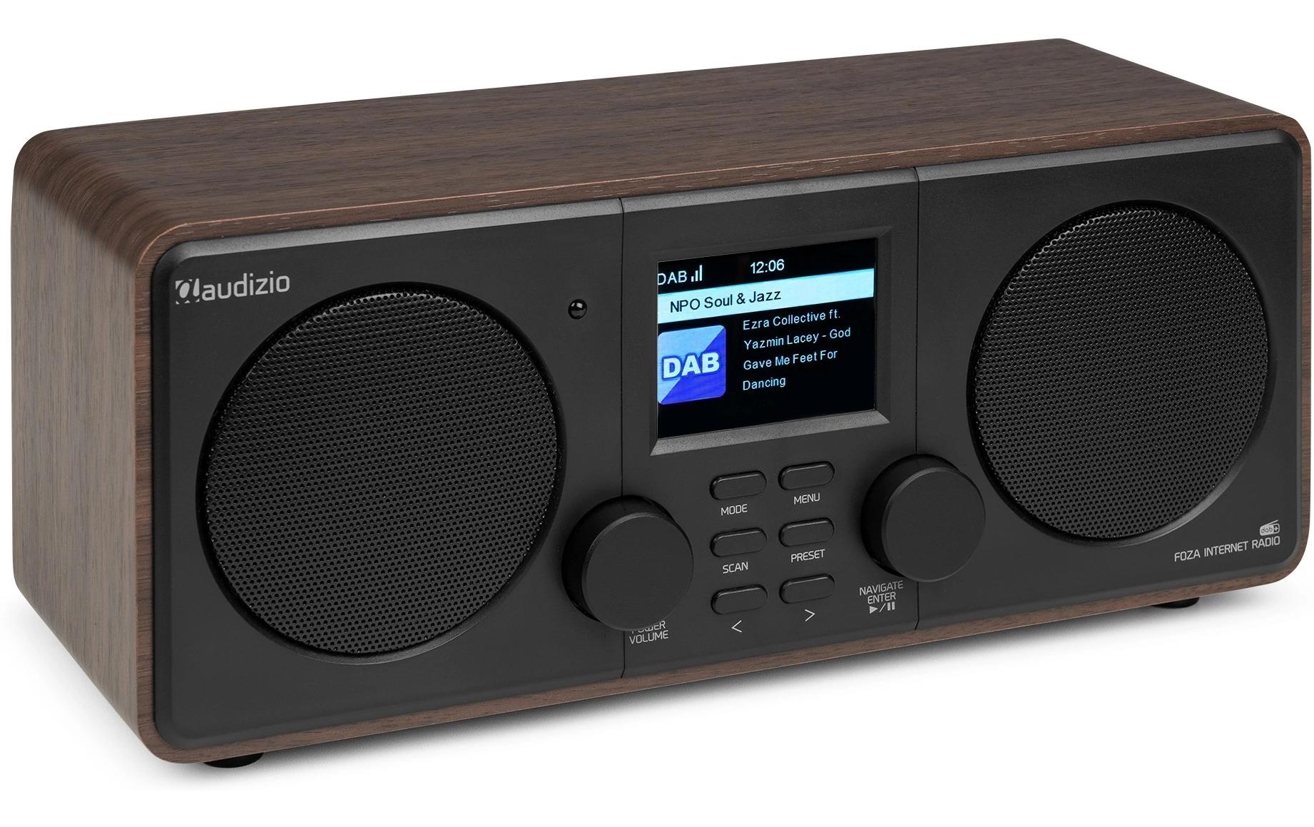 Audizio DAB+ Radio Foza Braun/Schwarz
