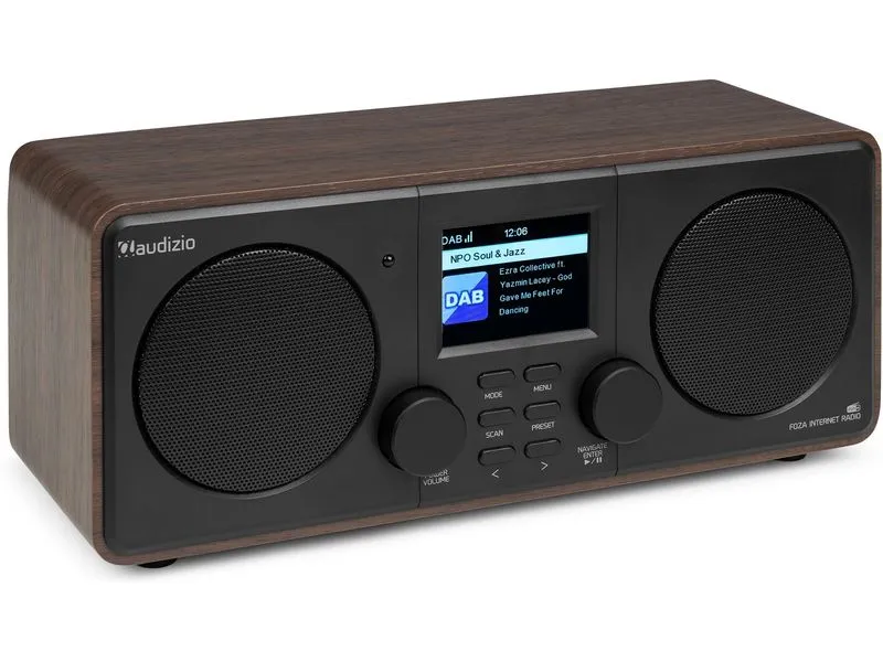 Audizio DAB+ Radio Foza Braun/Schwarz Audizio DAB+ Radio Foza Braun/Schwarz