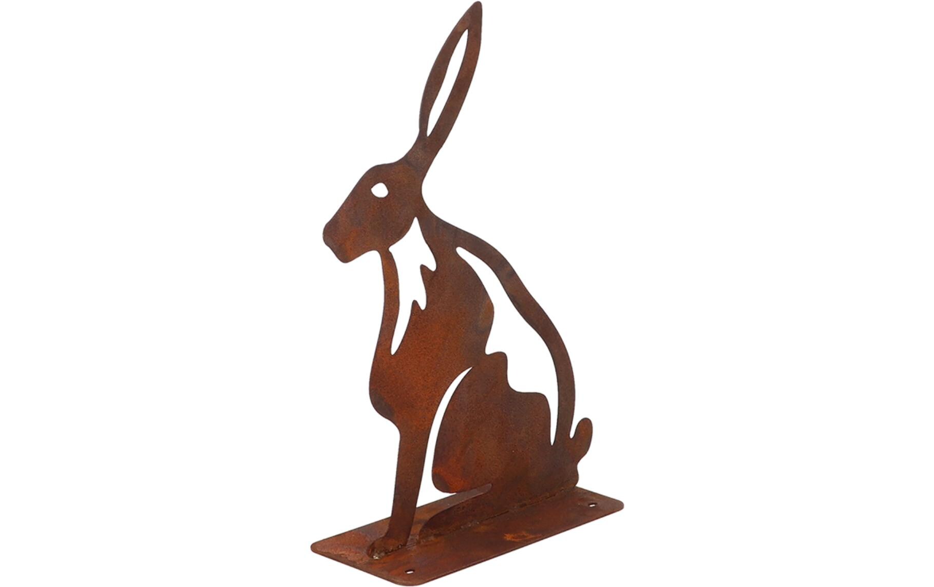 Esschert Design Dekofigur Hase Rostbraun