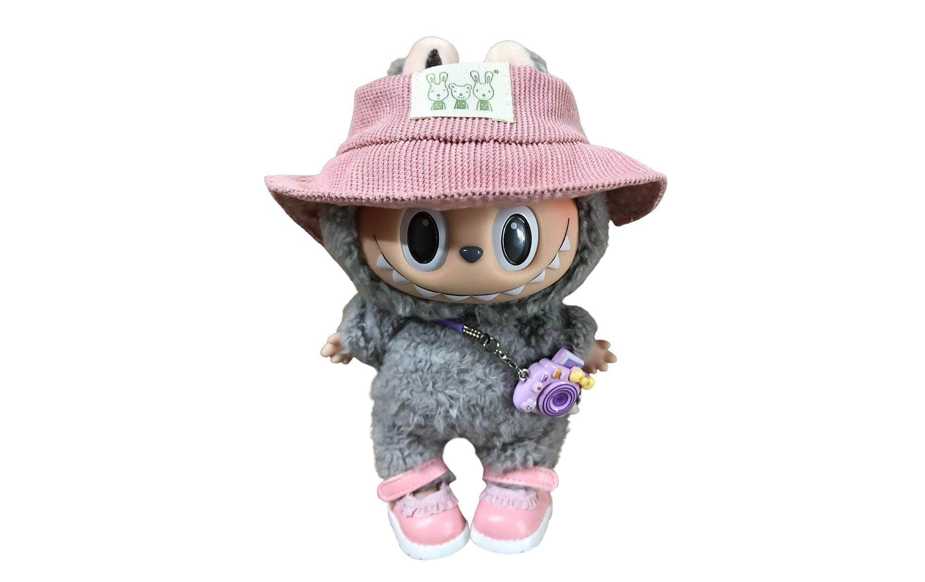 Nize Puppenkleidung Labubu Accessoire-Set Tourist, Pink