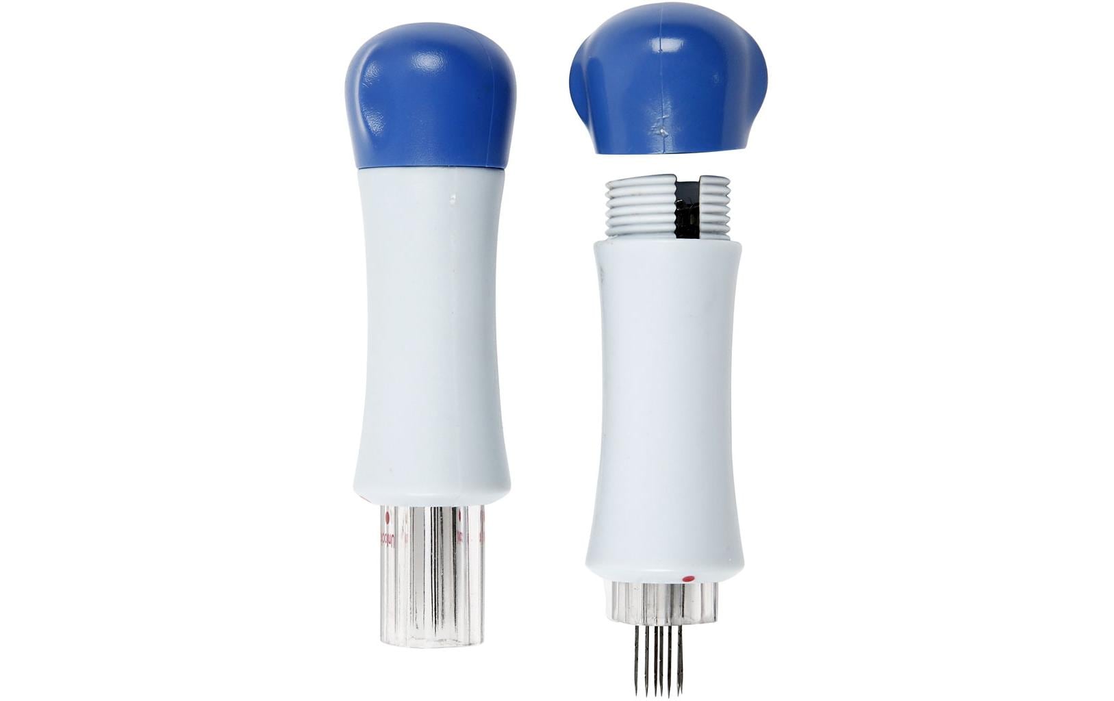 Creativ Company Filznadel Halter und 7 Nadeln Blau/Weiss Creativ Company Filznadel Halter und 7 Nadeln Blau/Weiss