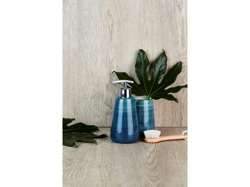 Wenko Seifenspender Pottery 360 ml, Petrol