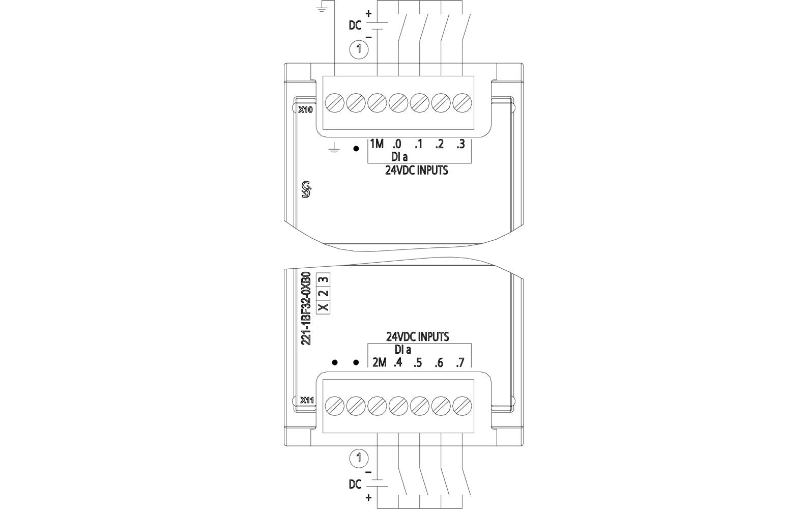 Siemens SIMATIC S7-1200 SM 1221, DI 8 x 24 V DC Siemens SIMATIC S7-1200 SM 1221, DI 8 x 24 V DC