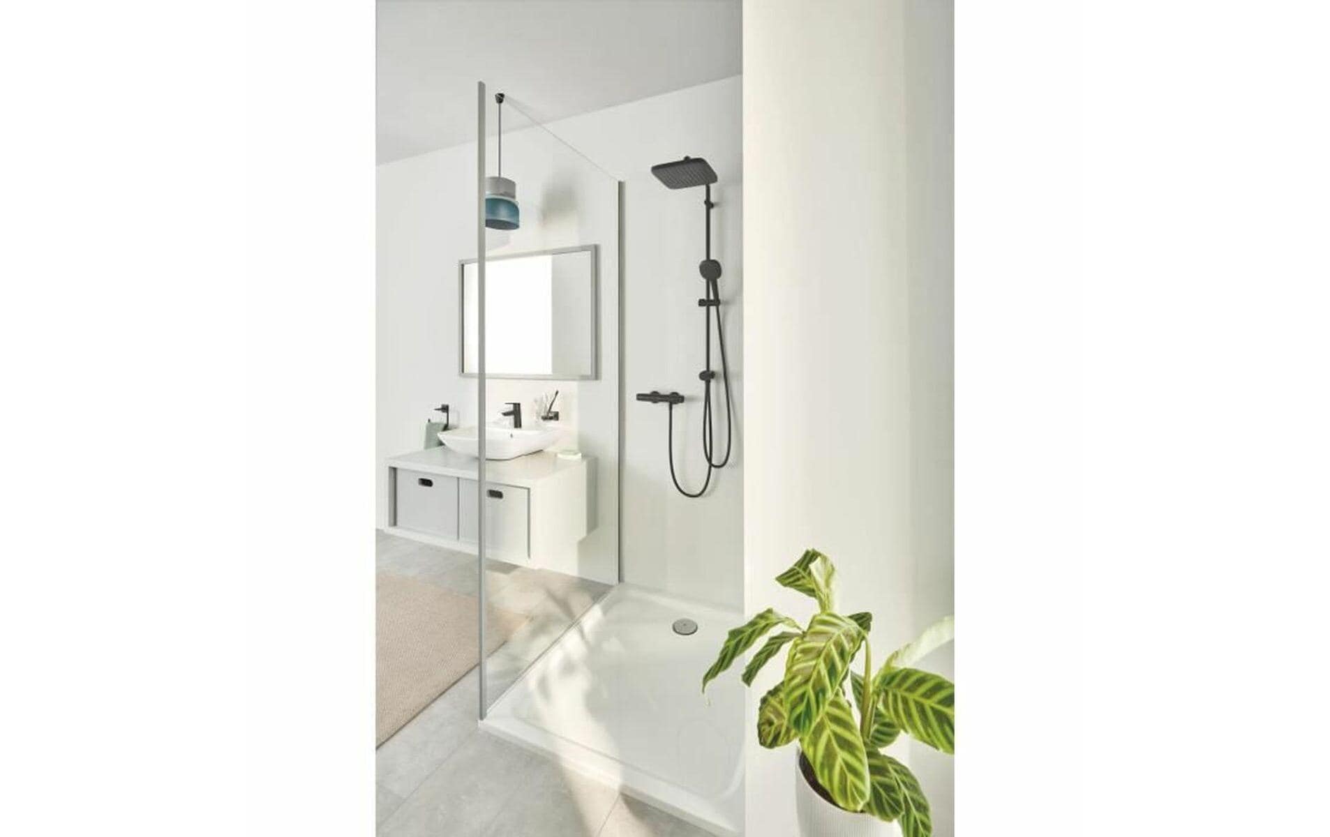 GROHE Vitalio Comfort 250 eckig Mattschwarz