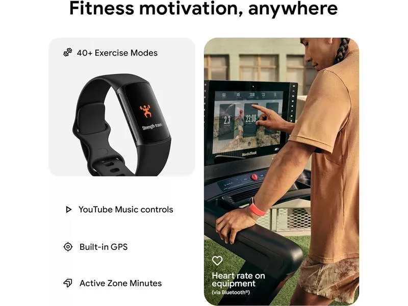 Google Fitbit Charge 6 Schwarz