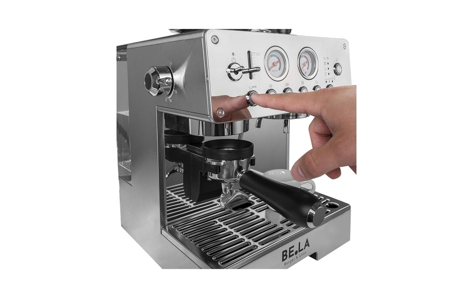 Berger Lanz Siebträgermaschine STK03CNS Silber