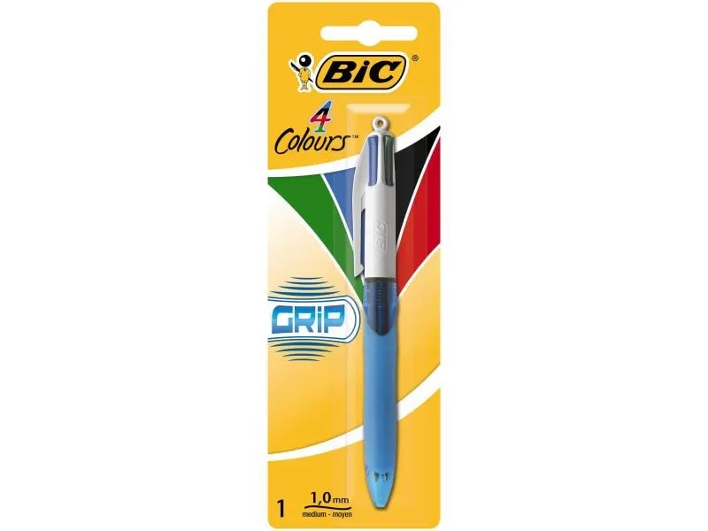 BIC Mehrfarbenkugelschreiber 4 Colours Grip 0.4 mm, 1 Stück BIC Mehrfarbenkugelschreiber 4 Colours Grip 0.4 mm, 1 Stück