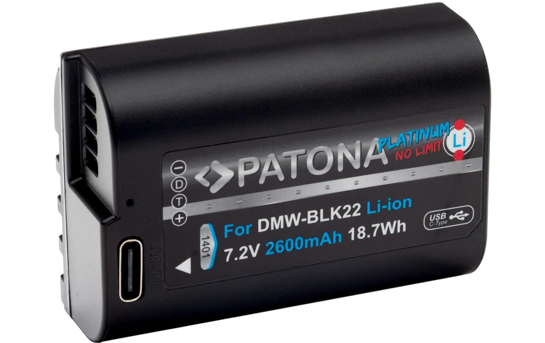 Patona Platinum Akku für Panasonic DMW-BLK22, S5, G9, GH5 und GH5S