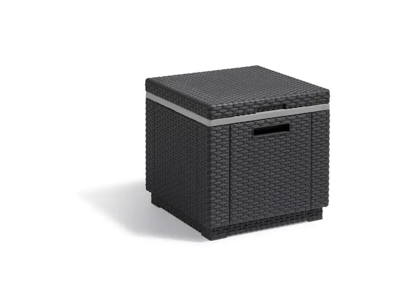 AlliBERT Lounge Tisch Ice Cube, Graphite, 40L, 42 x 42 x 41 cm