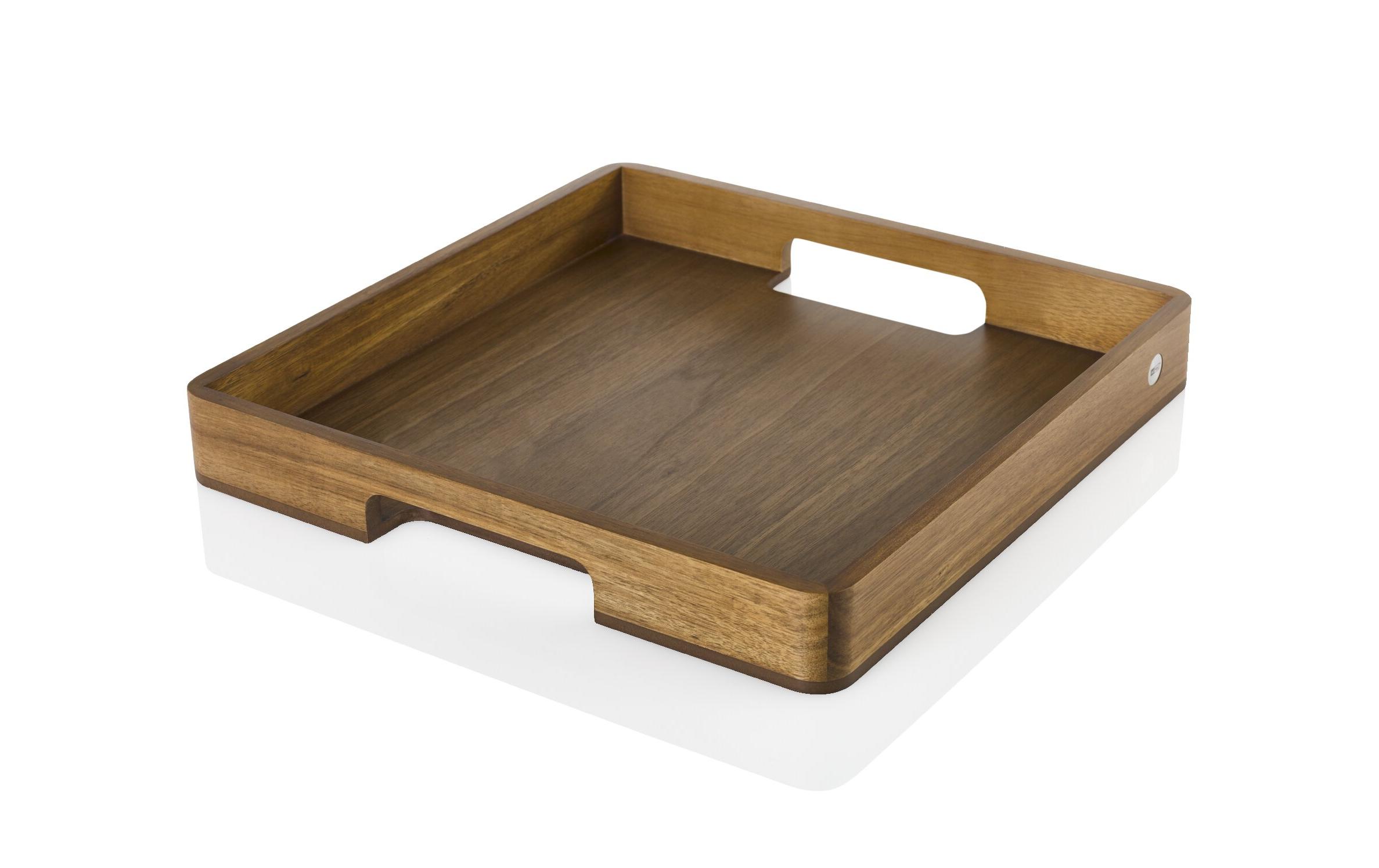 AdHoc Serviertablett Serve Square 40 x 40 cm, Walnuss