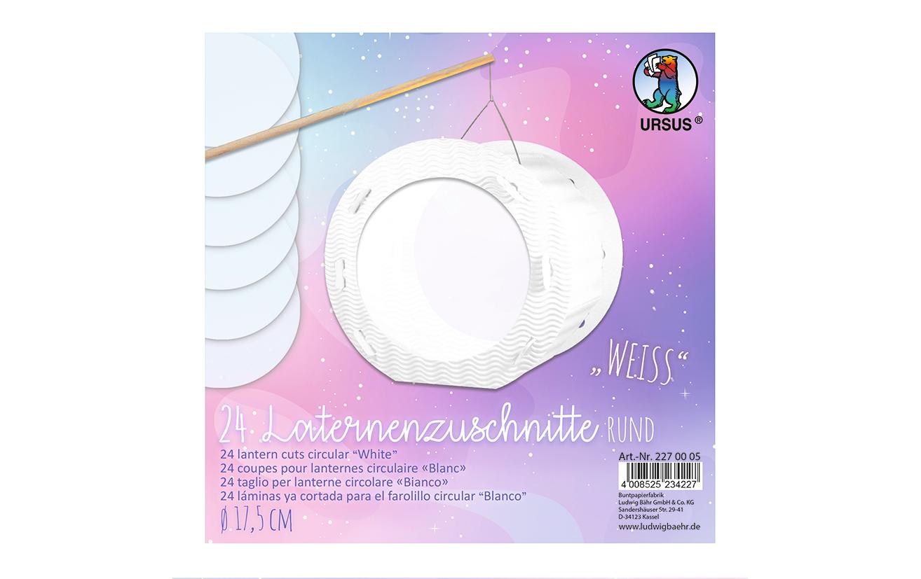 URSUS Laternen-Rohlinge Zuschnitte Uni 17.5 cm, 24 Stück URSUS Laternen-Rohlinge Zuschnitte Uni 17.5 cm, 24 Stück