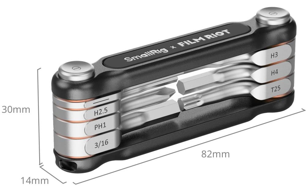 Smallrig 7-in-1-Klappschlüsselsatz Schwarz