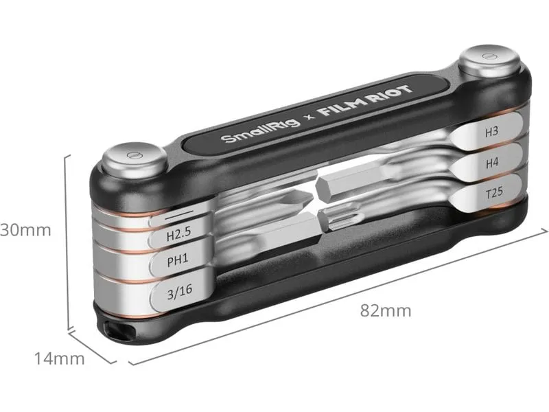 Smallrig 7-in-1-Klappschlüsselsatz Schwarz
