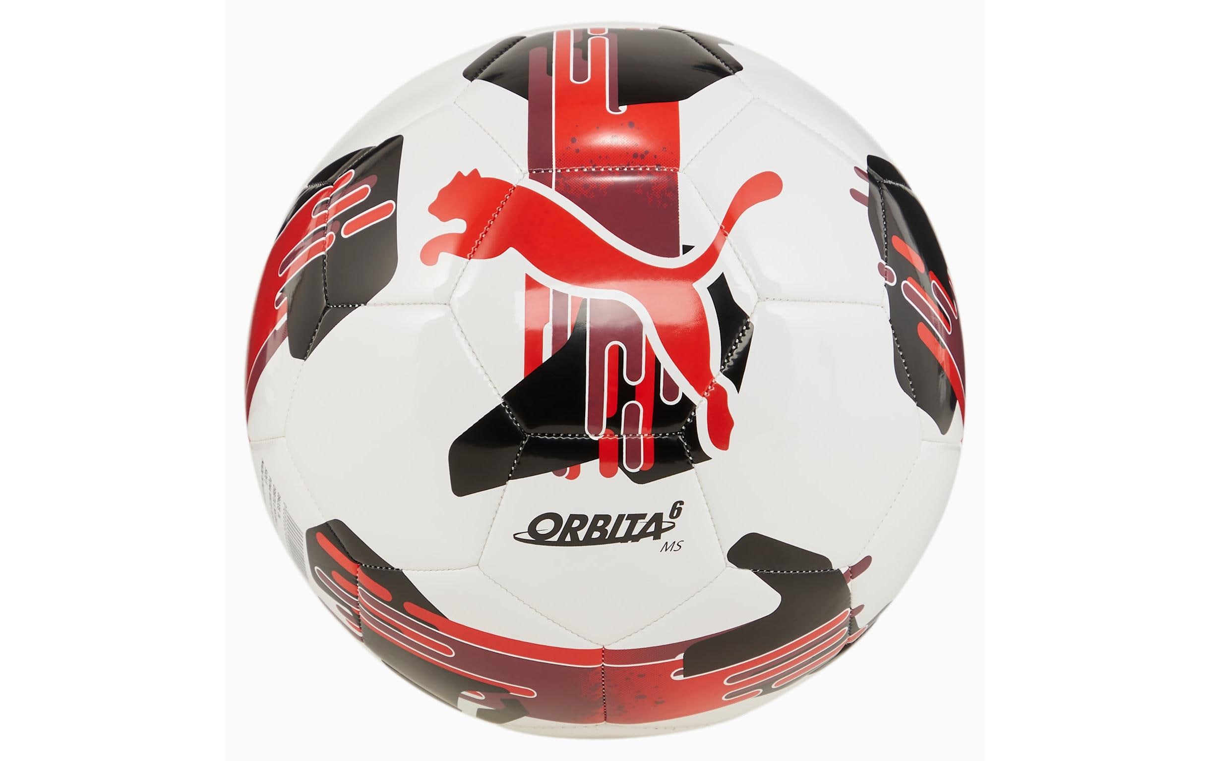 PUMA Fussball Orbita 6 MS Rot/Weiss, Ballgrösse: 4