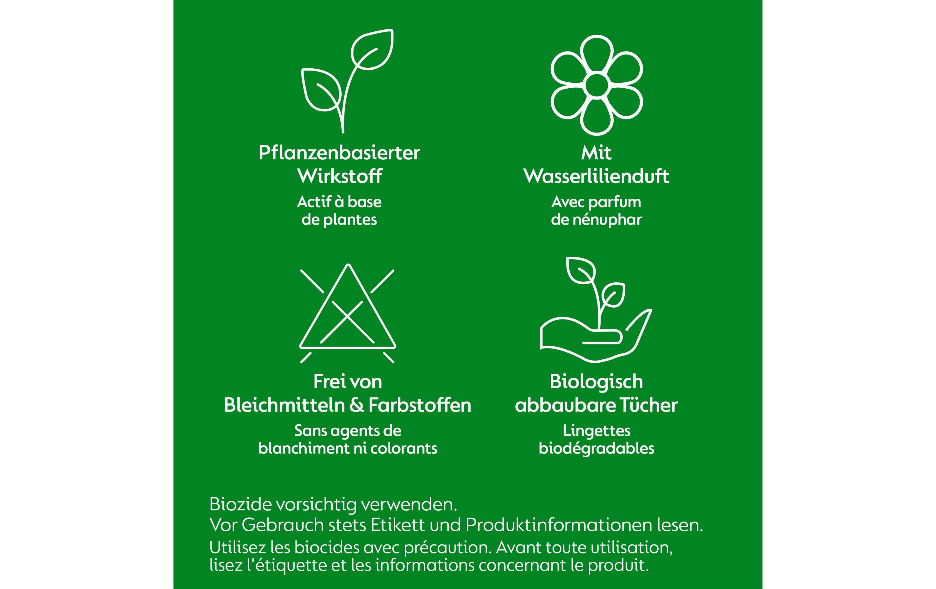 Dettol Allzweckreiniger Desinfektionstücher Wasserlilie 50 Stück Dettol Allzweckreiniger Desinfektionstücher Wasserlilie 50 Stück